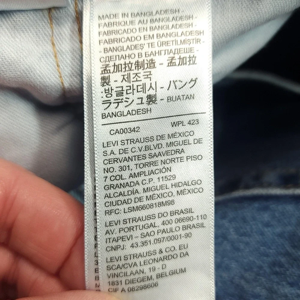 Levi's Jeans Mens W36 L30 Blue 505 Straight‎ Regular Fit Denim Medium Wash